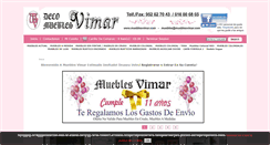 Desktop Screenshot of mueblesvimar.com