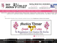 Tablet Screenshot of mueblesvimar.com